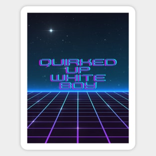 quirked up white boy vaporwave Sticker